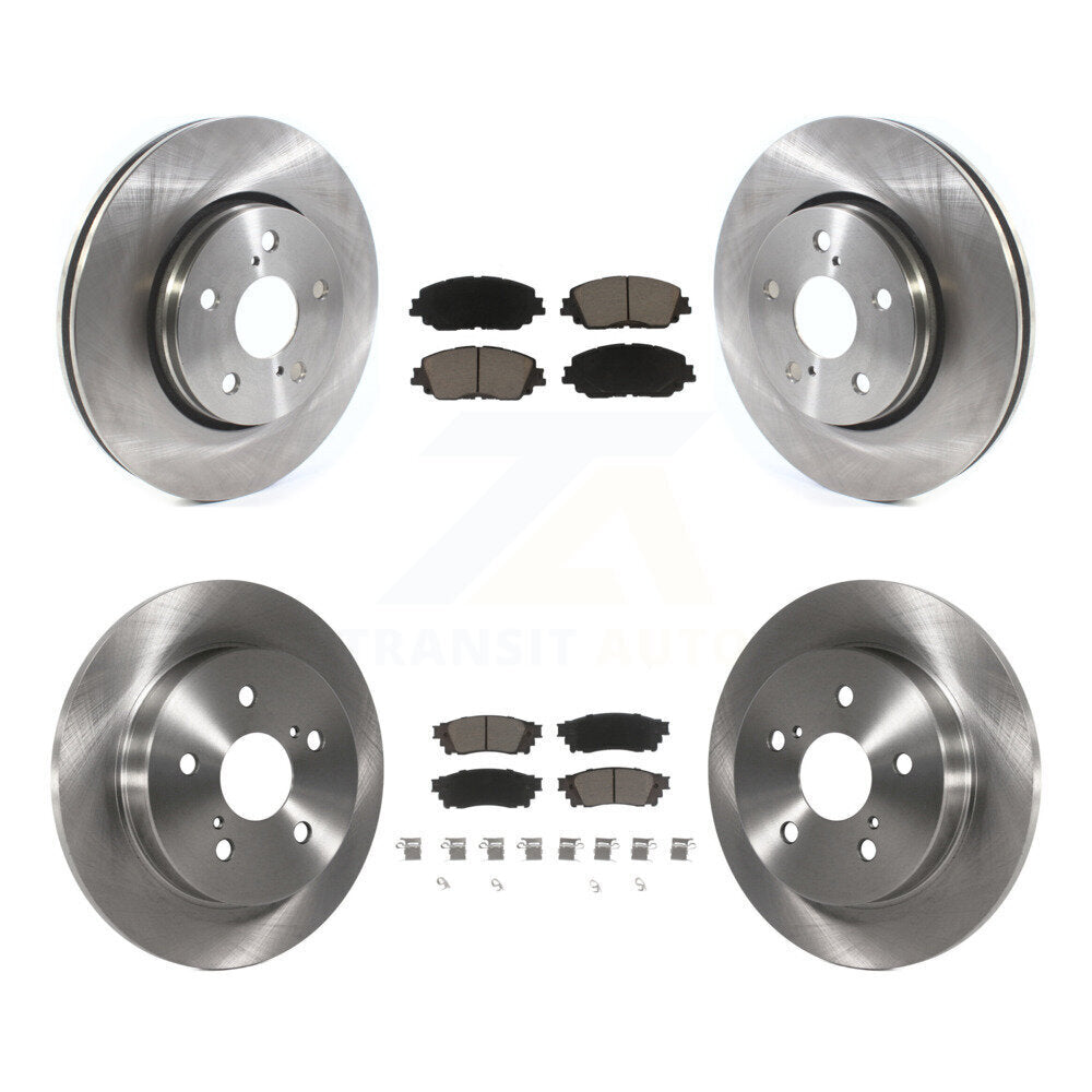 Front Rear Disc Brake Rotors And Ceramic Pads Kit For Toyota C-HR