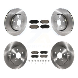 Front Rear Disc Brake Rotors And Ceramic Pads Kit For Toyota C-HR
