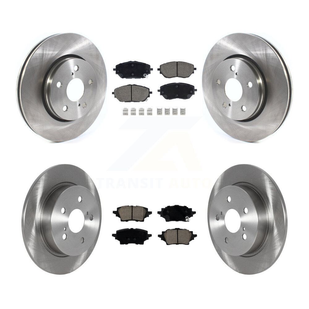 Front Rear Disc Brake Rotors And Ceramic Pads Kit For Toyota C-HR K8C-103299
