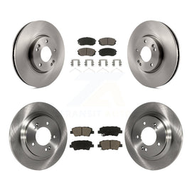 Front Rear Disc Brake Rotors And Ceramic Pads Kit For Hyundai Sonata