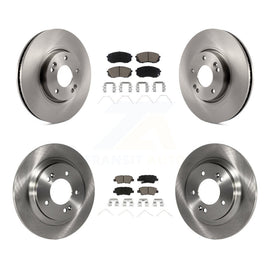 Front Rear Disc Brake Rotors And Ceramic Pads Kit For 2019 Kia Soul EV