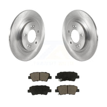 Charger l&#39;image dans la galerie, Rear Disc Brake Rotors And Ceramic Pad Kit For Kia Hyundai Niro EV Kona Electric