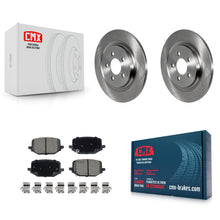 Charger l'image dans la galerie, Rear Brake Rotor &amp; Ceramic Pad Kit For Ford Explorer With Electric Parking