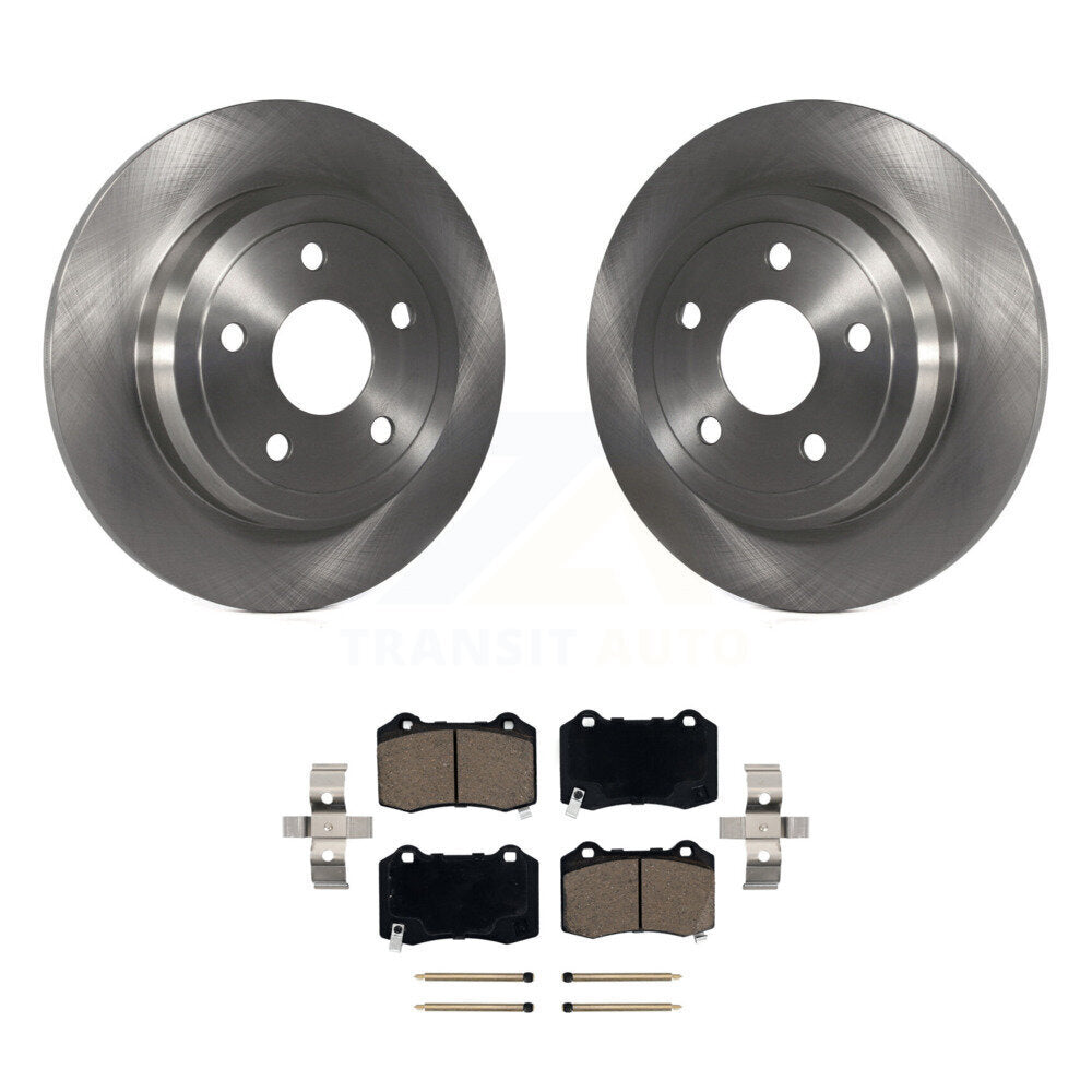 Rear Brake Rotors Ceramic Pad Kit For Jeep Grand Cherokee With Solid