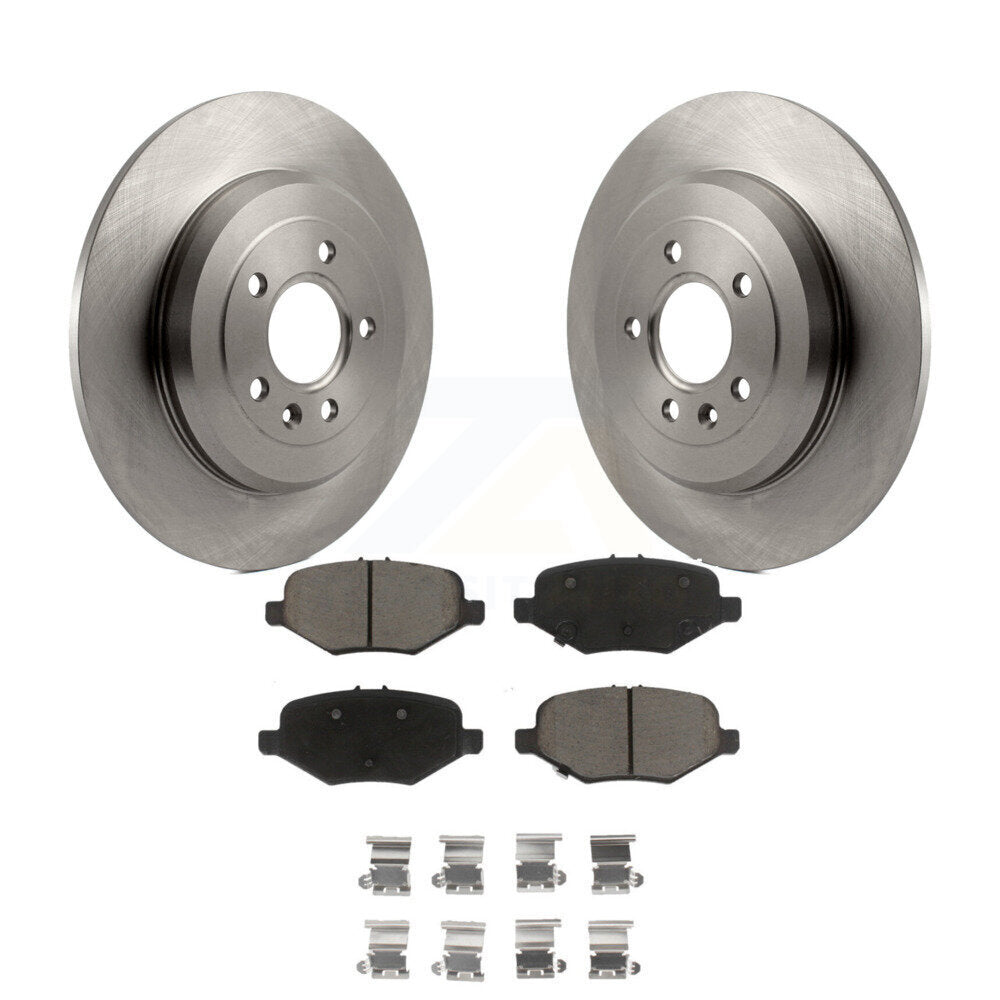 Rear Brake Rotor & Ceramic Pad Kit For Ford Explorer Base With Heavy Duty Brakes