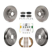 Charger l'image dans la galerie, Front Rear Disc Brake Rotor Ceramic Pad Drum Kit (7Pc) For 2000 Toyota Celica GT