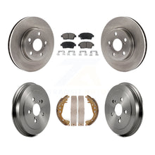 Load image into Gallery viewer, Front Rear Disc Brake Rotors Ceramic Pads And Drum Kit For 2000 Toyota Celica GT