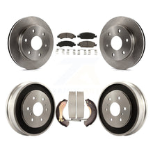 Charger l&#39;image dans la galerie, Front Rear Brake Rotor Ceramic Pad Drum Kit For GMC Sierra 1500 Disc rear brakes