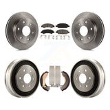 Front Rear Brake Rotor Ceramic Pad Drum Kit For GMC Sierra 1500 Disc rear brakes