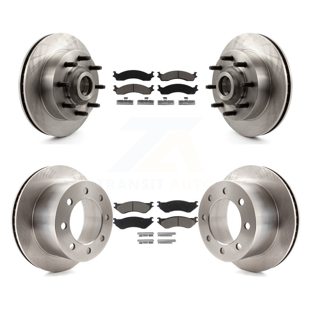 [Front+Rear] 2001-2002 Dodge Ram 2500 Premium OE Brake Rotors & Ceramic Pads Kit For Max Braking