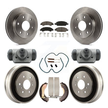 Load image into Gallery viewer, Front Rear Disc Brake Rotors Ceramic Pads And Drum Kit (9Pc) For GMC Sierra 1500