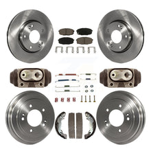 Load image into Gallery viewer, Front Rear Brake Rotor Ceramic Pad Drum Kit (9Pc) For 09 Hyundai Elantra Touring