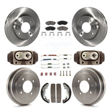 Load image into Gallery viewer, Front Rear Disc Brake Rotors Ceramic Pads And Drum Kit (9Pc) For Hyundai Elantra