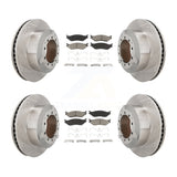 Front Rear Brake Rotors Ceramic Pad Kit For International TerraStar IC AE School