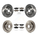 Front Rear Brake Rotor Ceramic Pad Kit For Dodge Durango With Vented Rotors