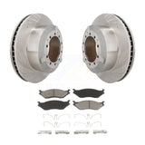 Rear Brake Rotor & Ceramic Pad Kit For Ford F-450 Super Duty F-550 International