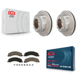 Rear Brake Rotor & Ceramic Pad Kit For Ram Dodge Sterling Truck 4500 5500 Bullet