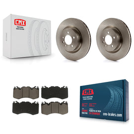 Front Disc Brake Rotors And Ceramic Pads Kit For 2016 Land Rover Range 3.0L