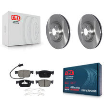 Charger l'image dans la galerie, Front Disc Brake Rotors And Ceramic Pads Kit For Audi A4 Quattro K8C-103376