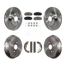 Charger l'image dans la galerie, Front Rear Disc Brake Rotors Ceramic Pads And Drum Kit For Toyota Yaris