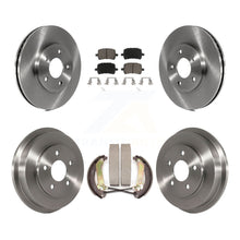 Charger l'image dans la galerie, Front Rear Brake Rotor Ceramic Pad Drum Kit For 2009 Chevrolet HHR With 13-H7324