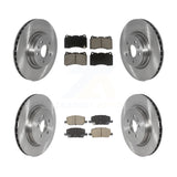 Front Rear Disc Brake Rotors And Ceramic Pads Kit For 2017-2019 Tesla X S