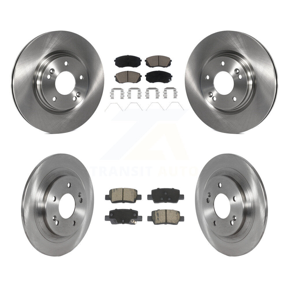 Front Rear Disc Brake Rotors And Ceramic Pads Kit For Kia Seltos K8C-103417