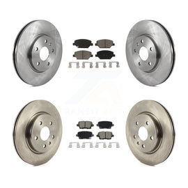 Front Rear Disc Brake Rotors And Ceramic Pads Kit For 2019 Cadillac XT4