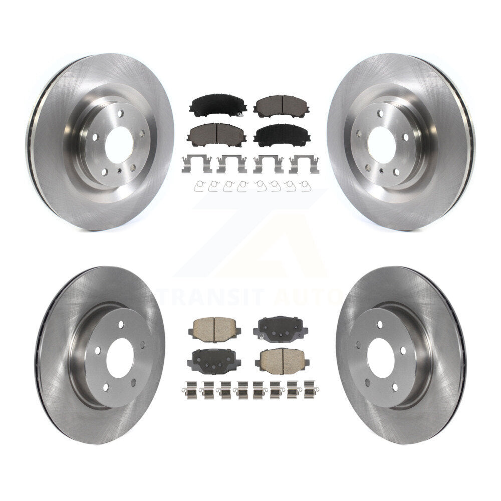 Front Rear Disc Brake Rotors And Ceramic Pads Kit For INFINITI QX50 QX55