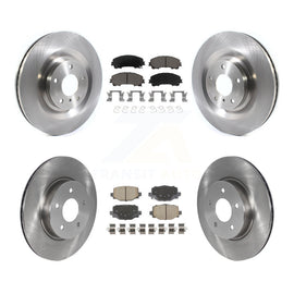 Front Rear Disc Brake Rotors And Ceramic Pads Kit For INFINITI QX50 QX55