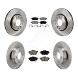 Front Rear Brake Rotors Ceramic Pad Kit For 20-23 Nissan Sentra Disc rear brakes