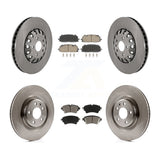 Front Rear Disc Brake Rotor And Ceramic Pad Kit For Audi A6 Quattro A7 Sportback