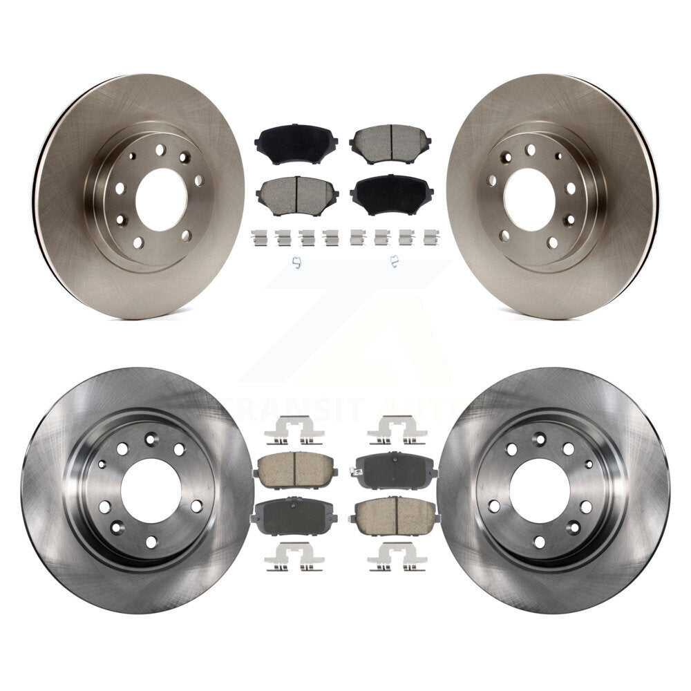 Front Rear Disc Brake Rotors And Ceramic Pads Kit For 2006-2015 Mazda MX-5 Miata