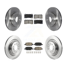 Charger l'image dans la galerie, Front Rear Brake Rotors &amp; Ceramic Pad Kit For Tesla 3 With Gray Painted Calipers