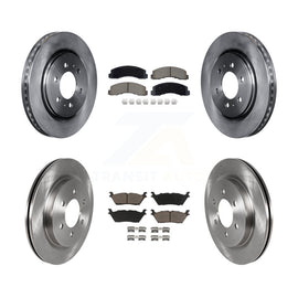 Front Rear Disc Brake Rotors & Ceramic Pad Kit For Ford F-150 Expedition Lincoln