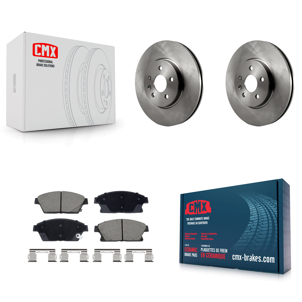 Front Disc Brake Rotor Ceramic Pad Kit For 2013-2017 Chevrolet Trax Buick Encore