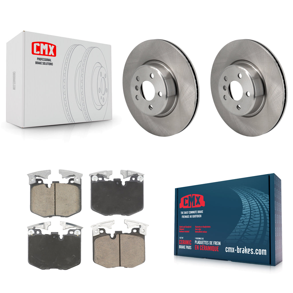 Front Brake Rotor Ceramic Pad Kit For Toyota GR Supra With Single Piston Caliper