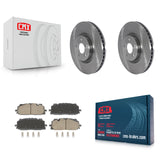 Front Disc Brake Rotors And Ceramic Pads Kit For Audi Q7 SQ5 S5 Sportback S4