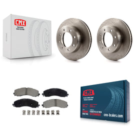 Front Disc Brake Rotors And Ceramic Pads Kit For 2019-2022 Ram 2500 3500