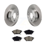 Rear Brake Rotors & Ceramic Pad Kit For 2020-2023 Nissan Sentra Disc rear brakes