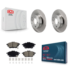 Rear Brake Rotors & Ceramic Pad Kit For 2020-2023 Nissan Sentra Disc rear brakes