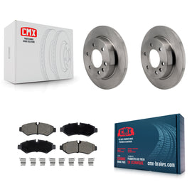 Rear Brake Rotors & Ceramic Pad Kit For Mercedes-Benz Sprinter 2500 Freightliner