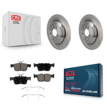 Charger l'image dans la galerie, Rear Disc Brake Rotors And Ceramic Pads Kit For 2022-2023 Ford Maverick