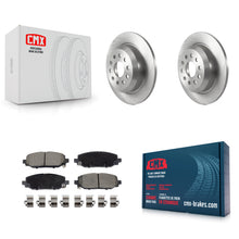 Charger l'image dans la galerie, Rear Disc Brake Rotors And Ceramic Pads Kit For 2018-2021 Jeep Wrangler Rubicon
