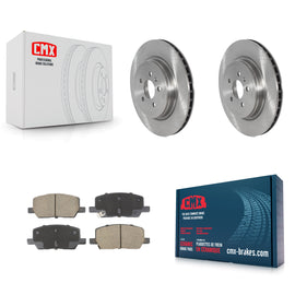 Rear Brake Rotor & Ceramic Pad Kit For Tesla X S With Single Piston Caliper