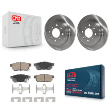 Charger l'image dans la galerie, Rear Brake Rotor &amp; Ceramic Pad Kit For Honda Civic Acura Integra del Sol Prelude