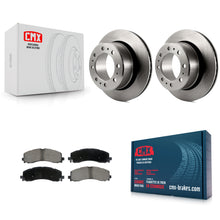 Charger l'image dans la galerie, Rear Disc Brake Rotors And Ceramic Pads Kit For 2019-2022 Ram 2500 3500