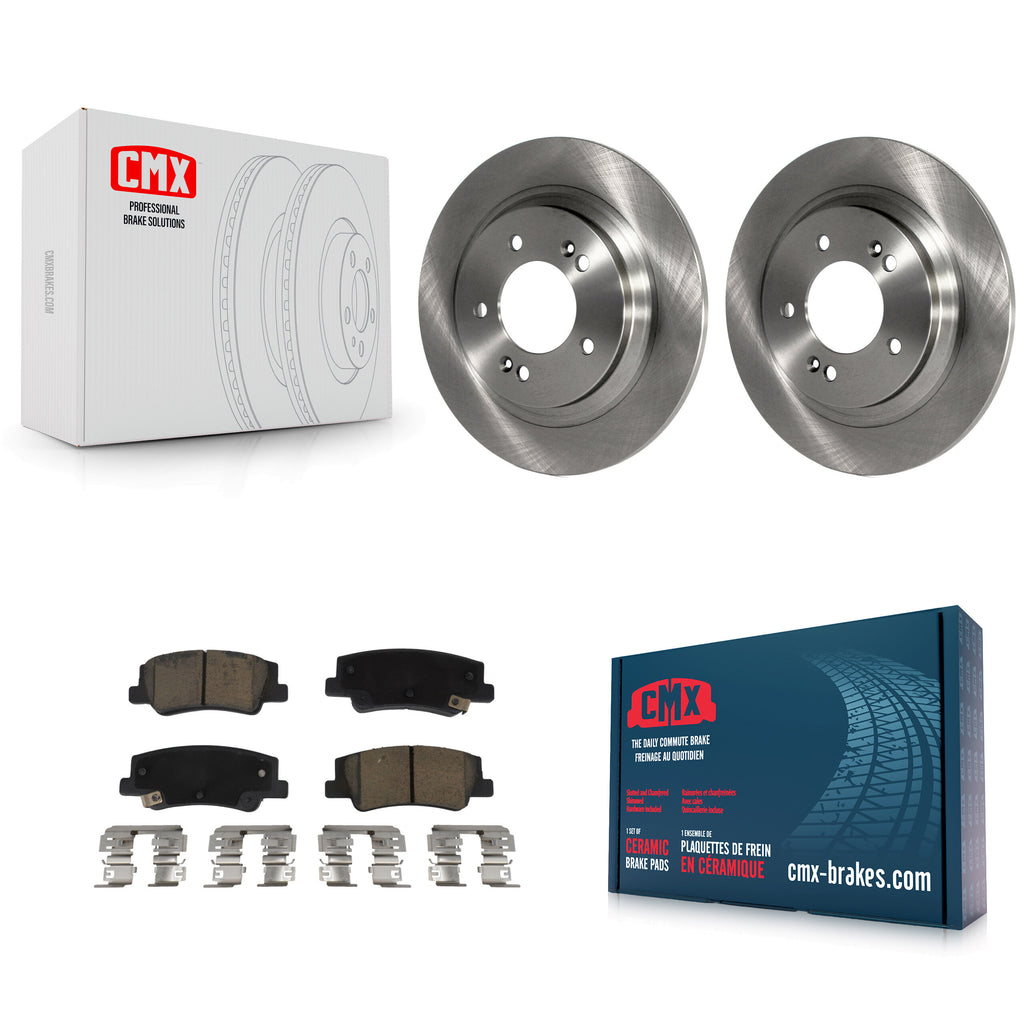 Rear Disc Brake Rotors And Ceramic Pads Kit For Hyundai Sonata Kia K5 K8C-103539
