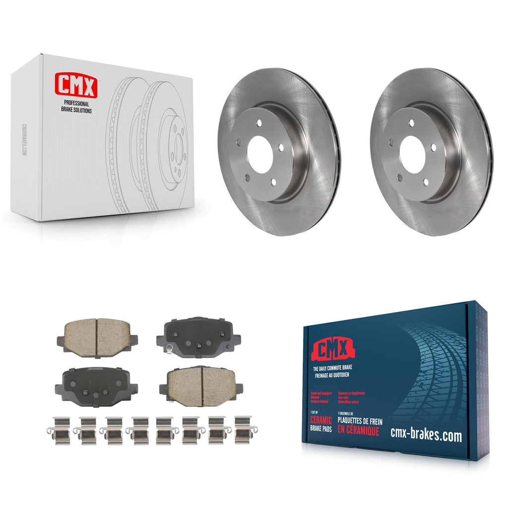 Rear Disc Brake Rotors And Ceramic Pads Kit For INFINITI QX50 QX55 K8C-103544