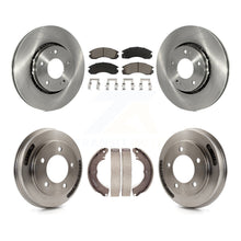 Charger l'image dans la galerie, Front Rear Brake Rotors Ceramic Pad Drum Kit For 2009 Mitsubishi Lancer Ralliart